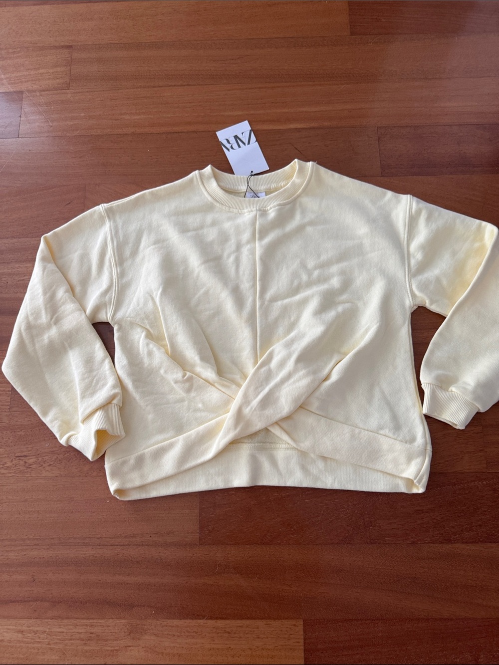 NWT Zara kids Yellow Sweatshirt. Size 11-12